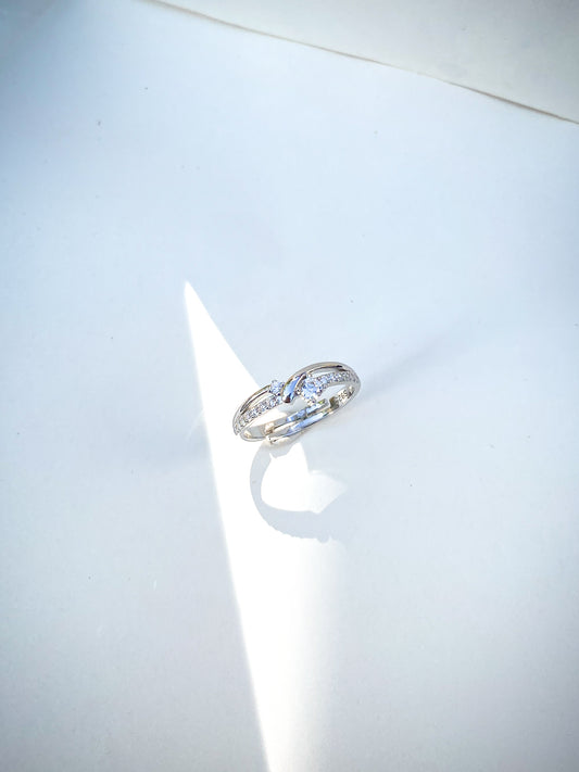 Profound love couple adjustable ring set