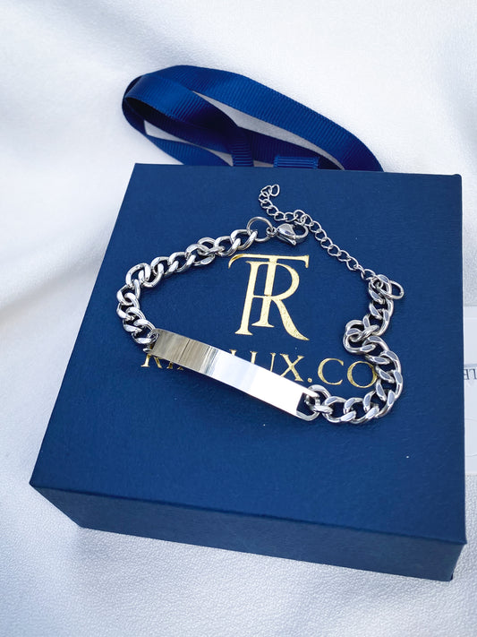 Engrave name bracelet set