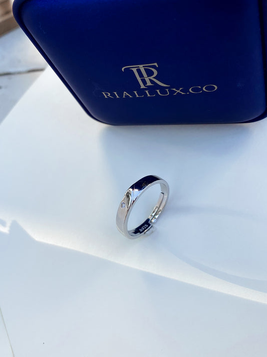 Vow man adjustable band couple ring