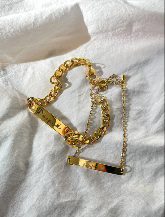 Bracelet prénom gravé