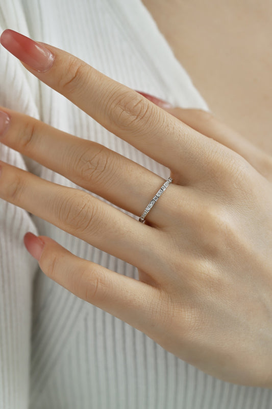 Dainty Eternity promise ring