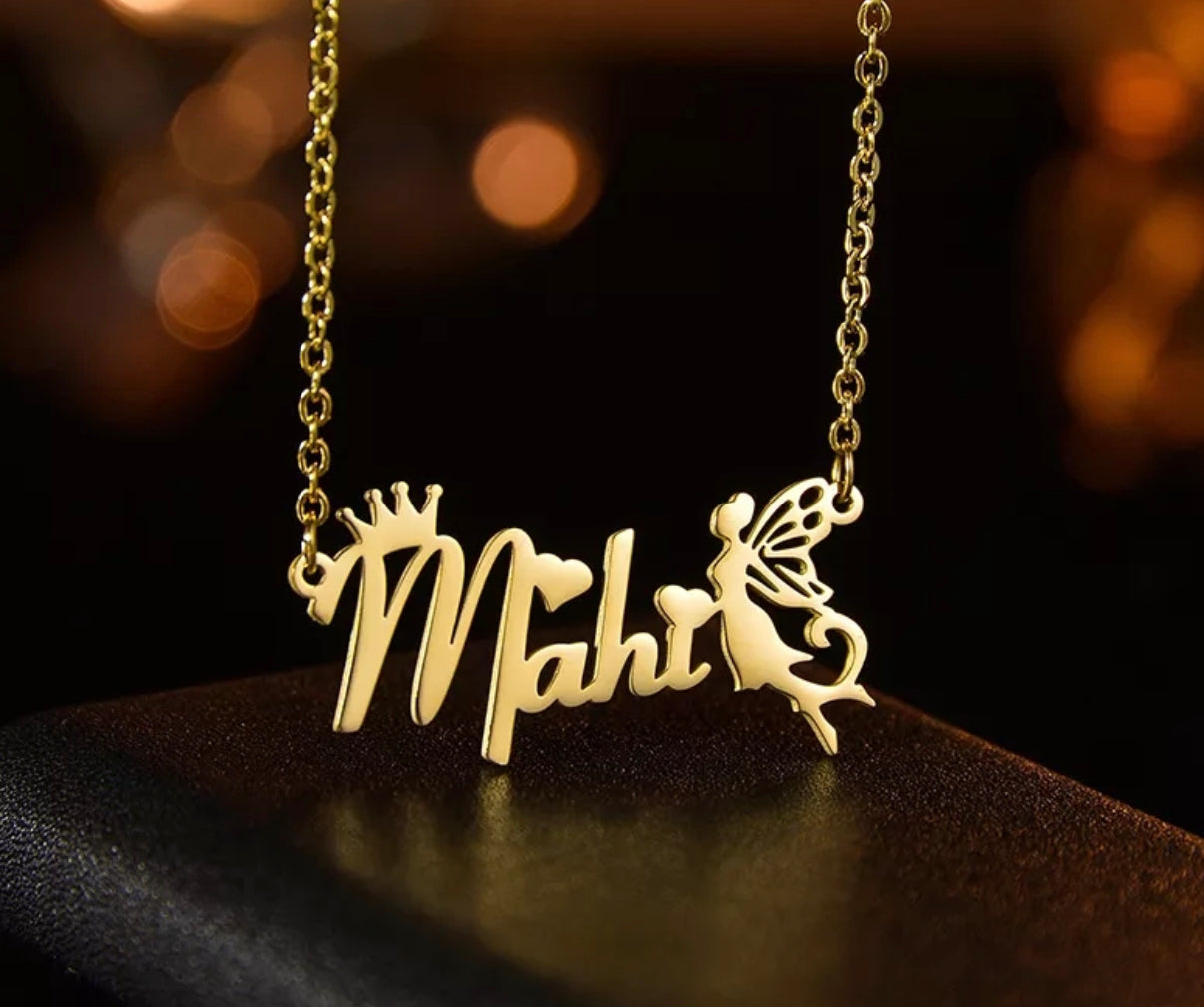 Collier prénom angélique personnalisé