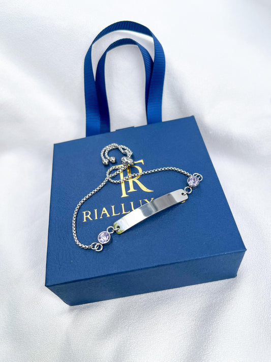 Light purple Engrave bracelet