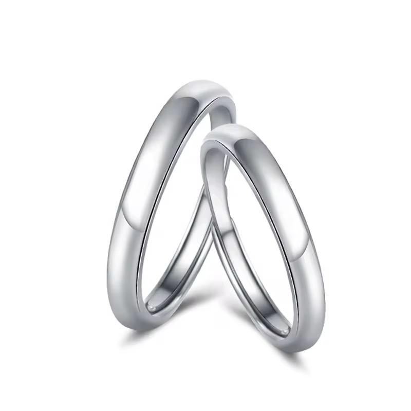 Unity Pure silver adjustable couple ring