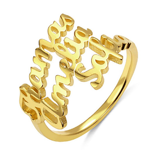 Custom Personalized Name Rings