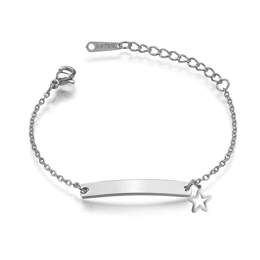 Kids Crown Personalized Bracelet Engrave