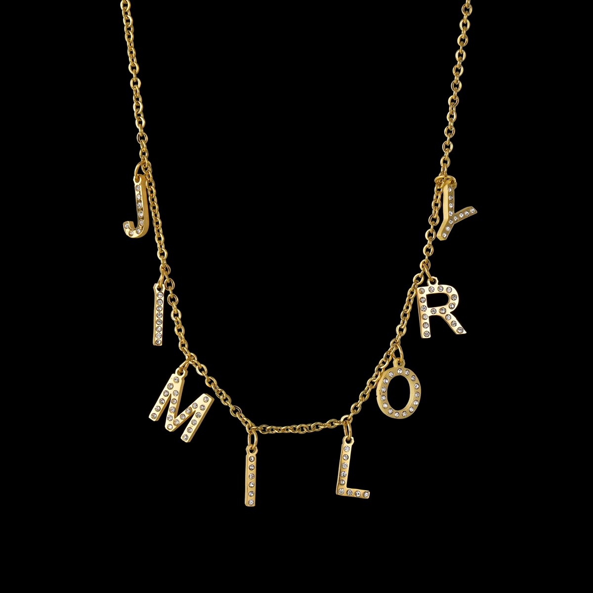 Colliers de lettres pavés personnalisés, pendentif en acier inoxydable avec lettres et chiffres, diamant et papillon, bijoux uniques pour femmes et filles, cadeaux