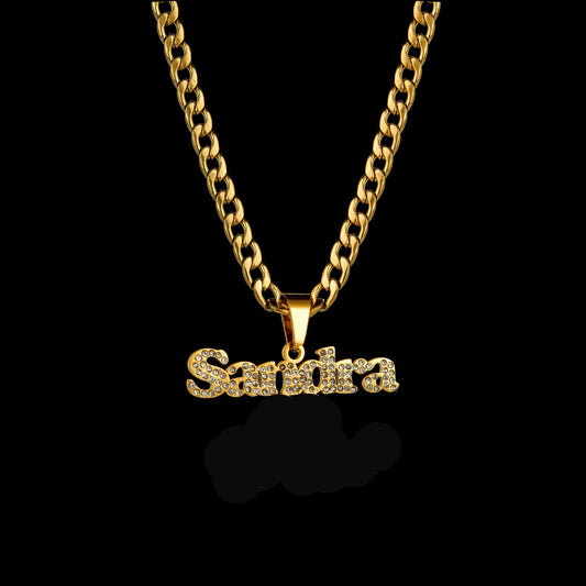Personalized 1-2 Name Pendant Necklace