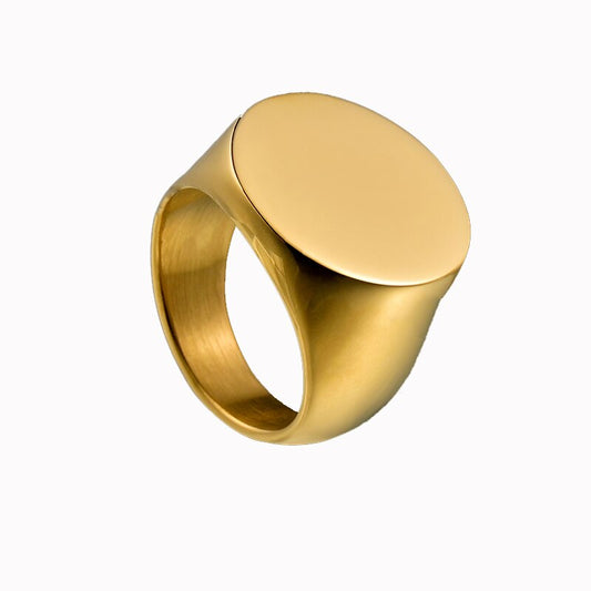 Vintage Engraved Rings Stainless Steel