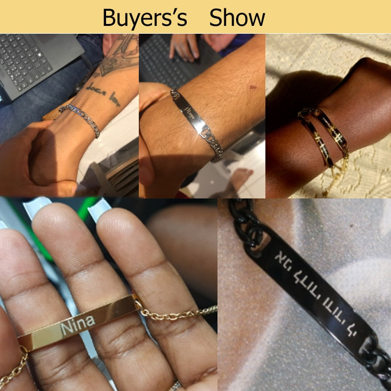 Engraving Name Bracelets