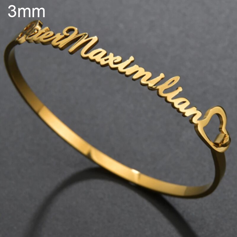 Name Bracelet multiple style Name Cuff Bangles