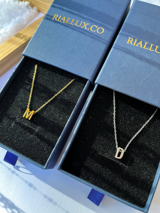 Initial Dainty choker necklace - waterproof necklace for girls