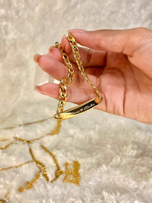 Engrave name bracelet