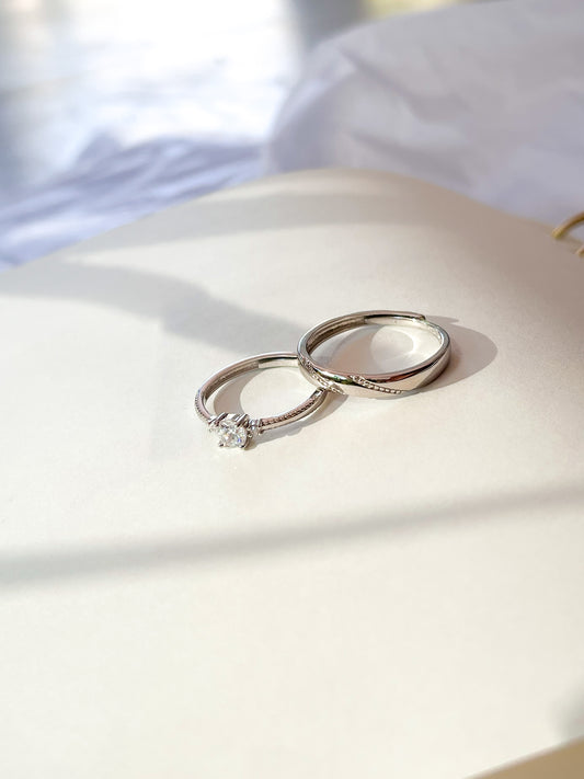 Endless love couple ring