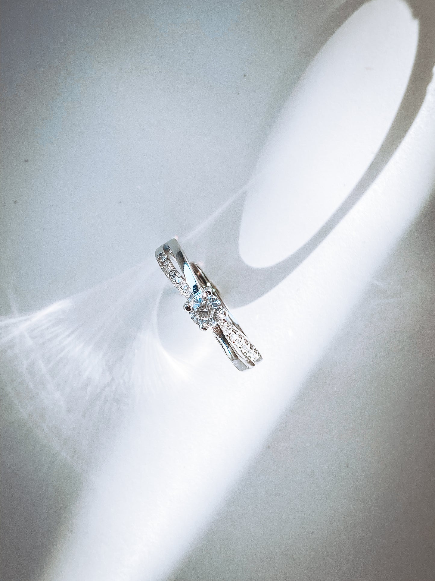 Graceful Devotion woman adjustable band couple ring