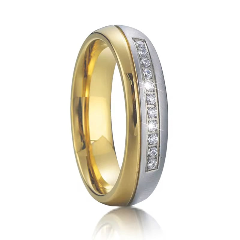 Duo tone ring unisex