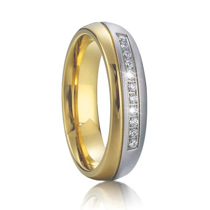 Duo tone ring unisex