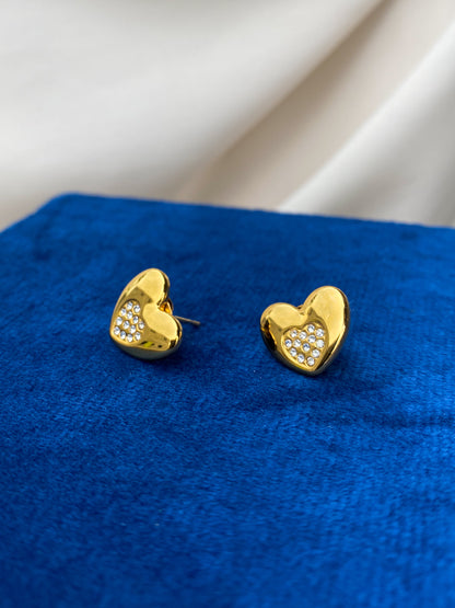 Melika heart earrings