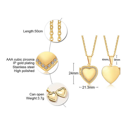 Heart picture locket