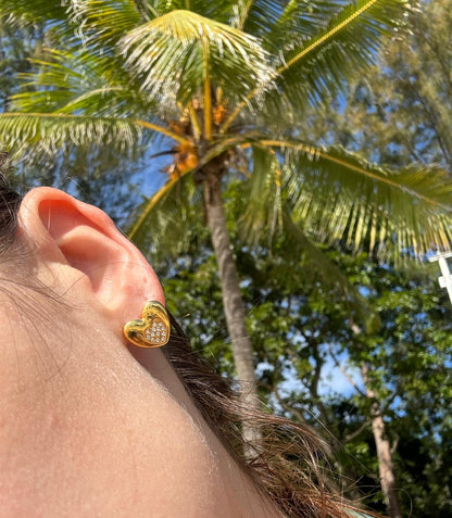 Melika heart earrings