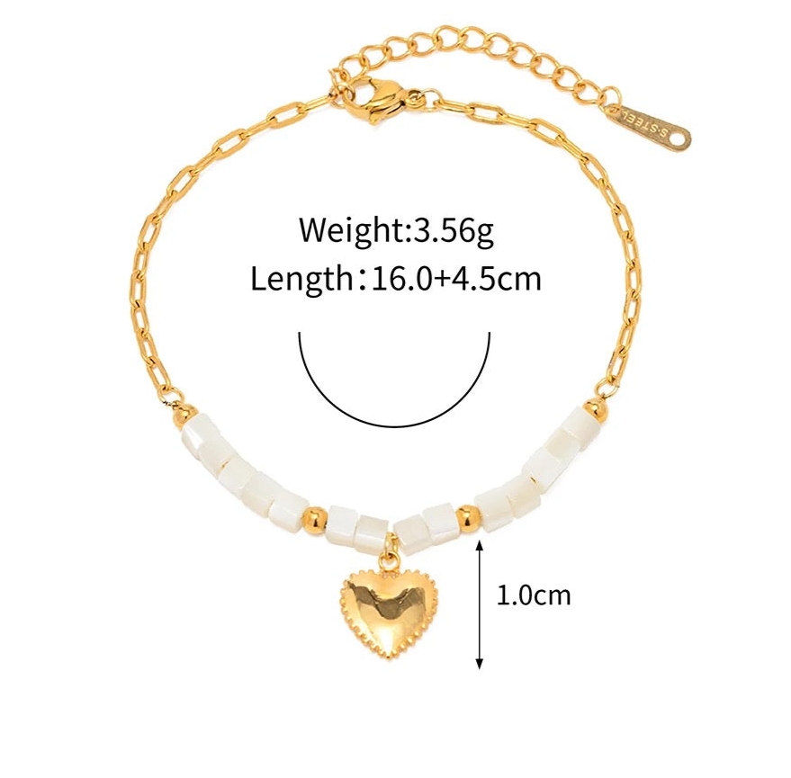 Ocean Heart Bracelet