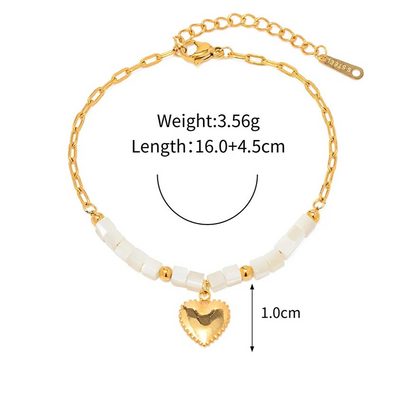 Ocean Heart Bracelet