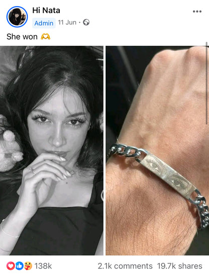Eyes engrave bracelet