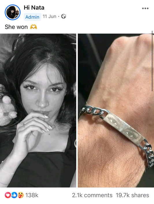 Eyes engrave bracelet