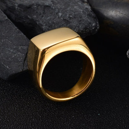 Signature engraving Man ring