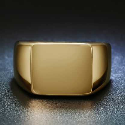 Signature engraving Man ring