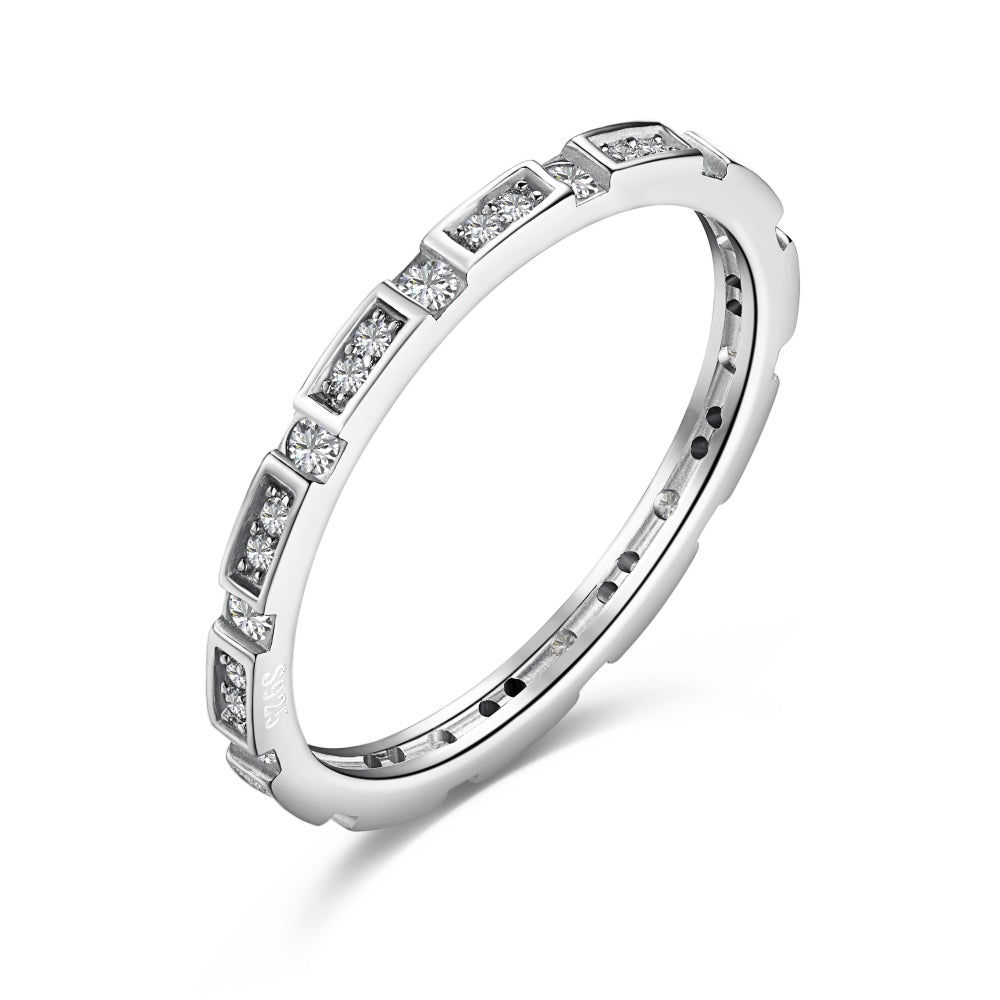 Dainty Eternity promise ring