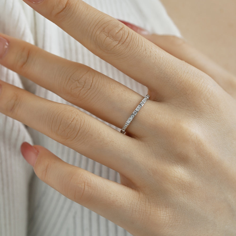 Dainty Eternity promise ring