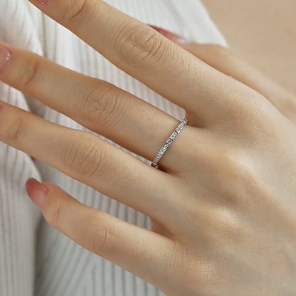 Dainty Eternity promise ring