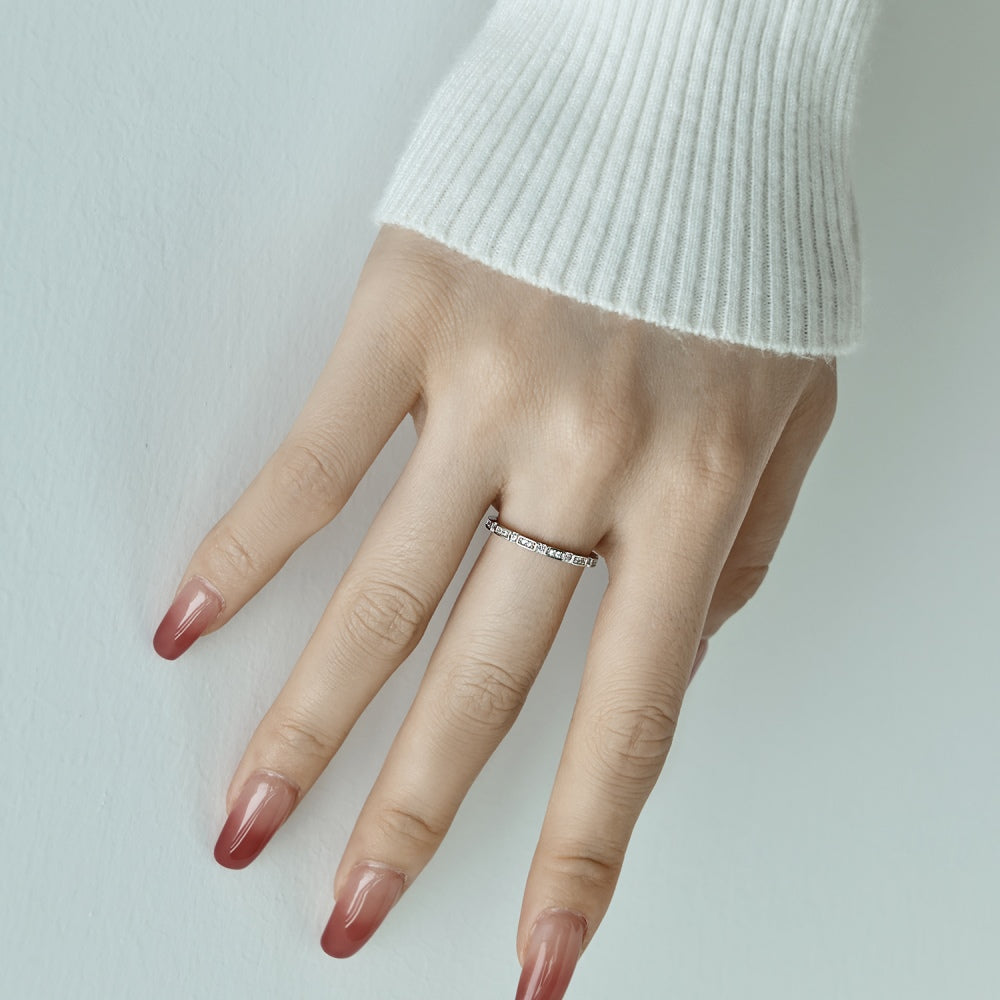 Dainty Eternity promise ring