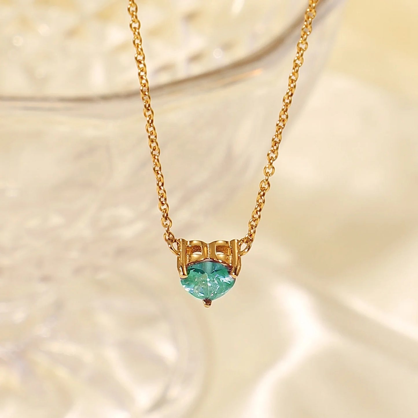 Ocean blue heart with gift box