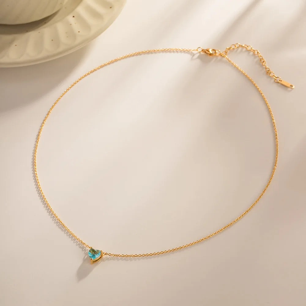 Ocean blue heart with gift box