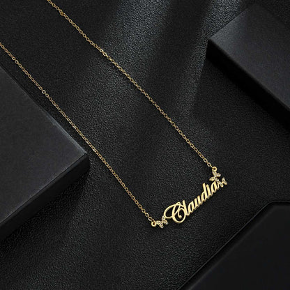 Personalized Butterfly Rhinestone Necklaces