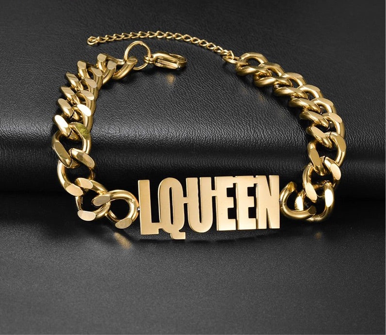 Cuban Name man Bracelet