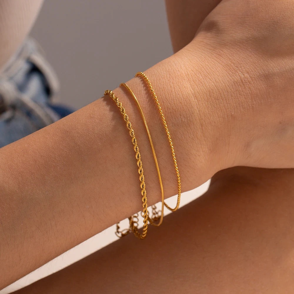 3 bracelets combo délicats