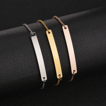 Engrave name bracelet for woman only