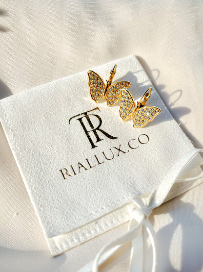 Boucles d'oreilles papillon Winx