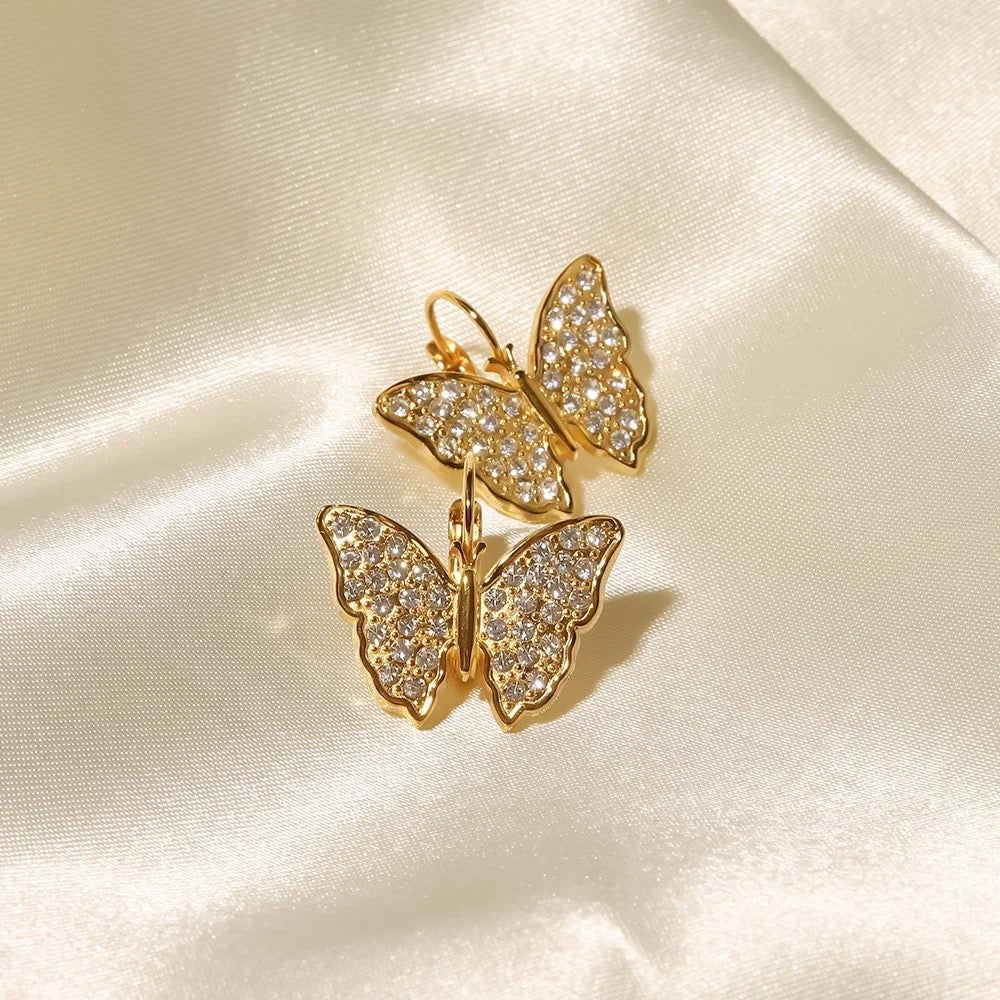 Boucles d'oreilles papillon Winx