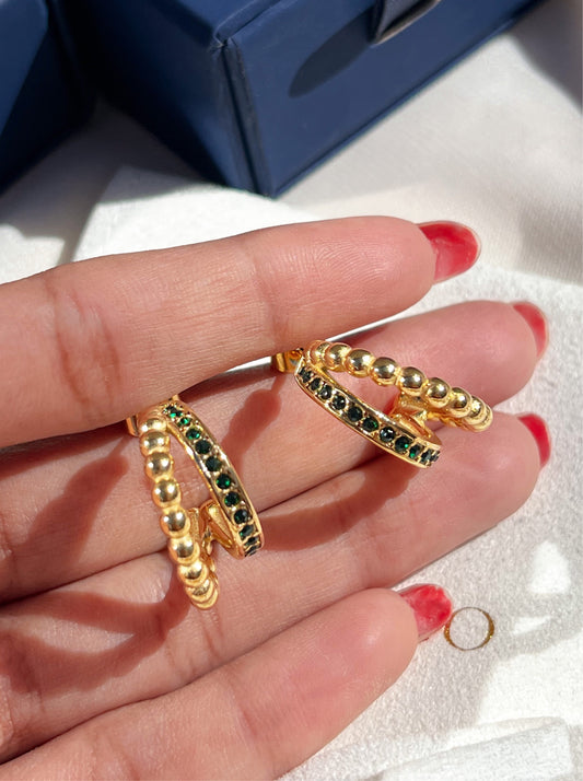 Emerald Devina earrings