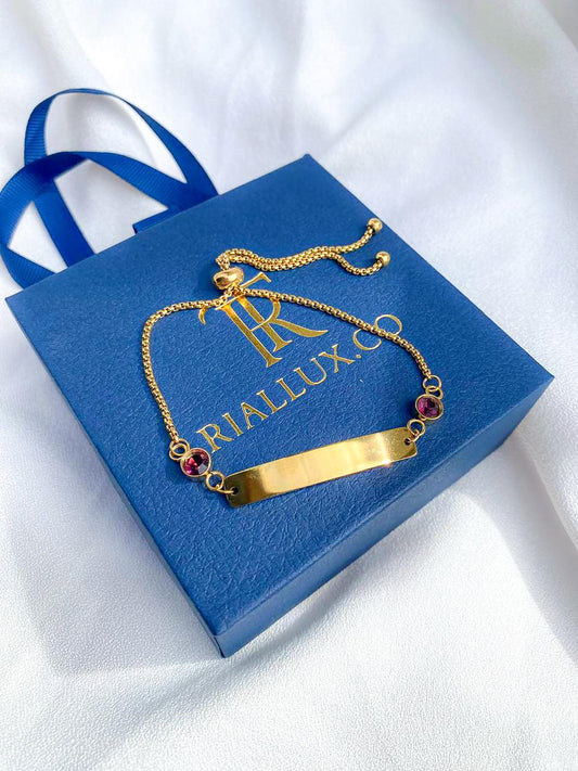 Gold Engrave bracelet