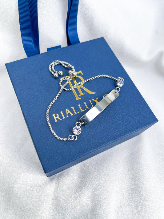 Light purple Engrave bracelet