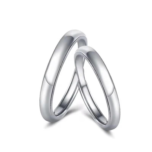 Unity Pure silver adjustable couple ring