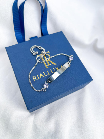 Light purple Engrave bracelet