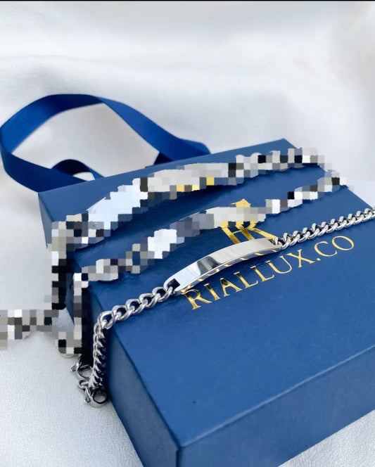 Thin unisex engravable bracelet