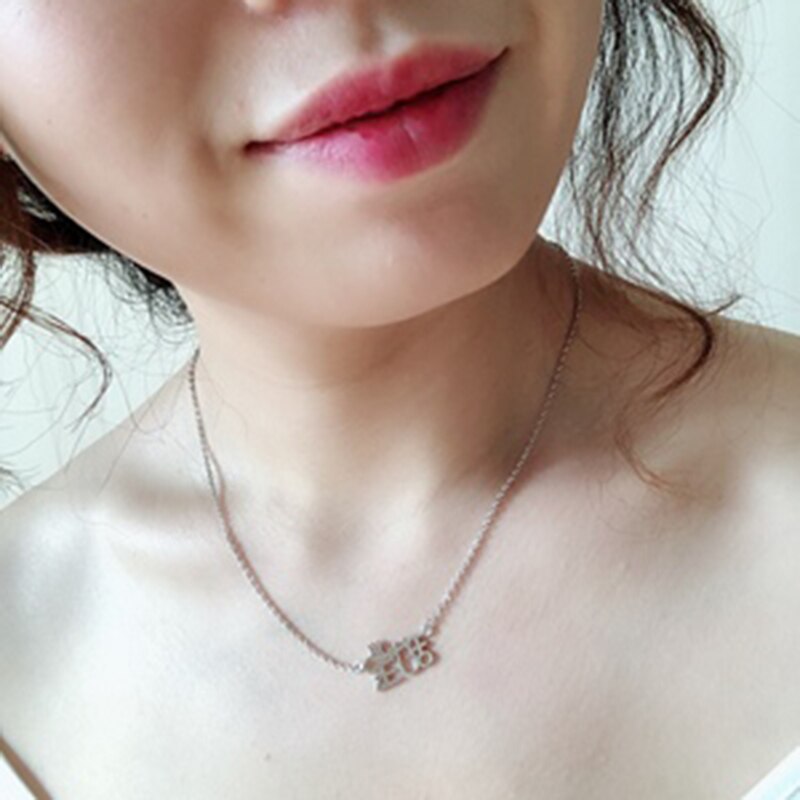 Collier avec nom, couleur or, ras du cou, arabe, pendentif, plaque signalétique, cadeau
