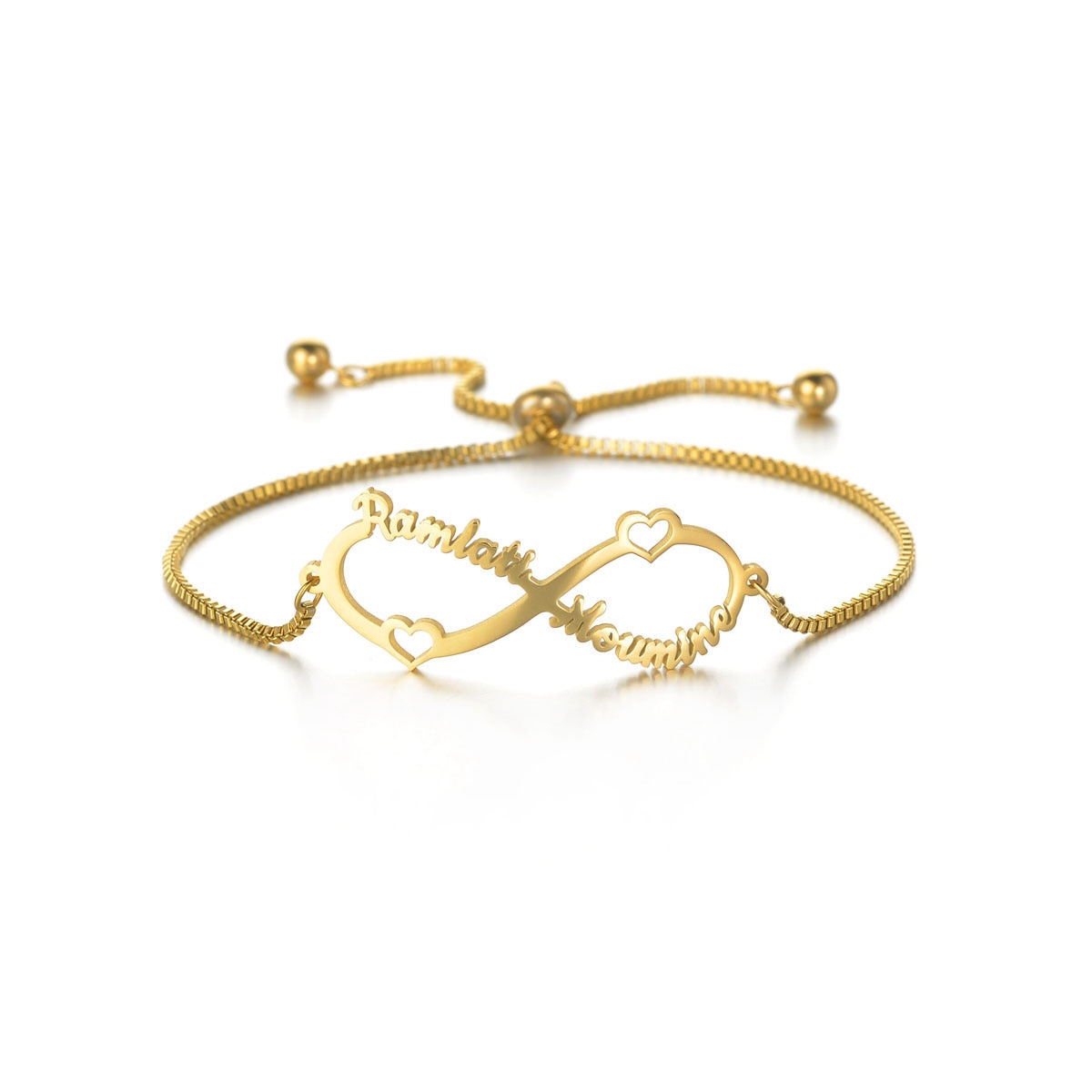 infinity Custom Multiple Names Adjustable Bracelet